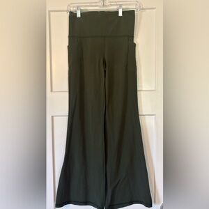 Athleta Olive Salutation Stash flare pants